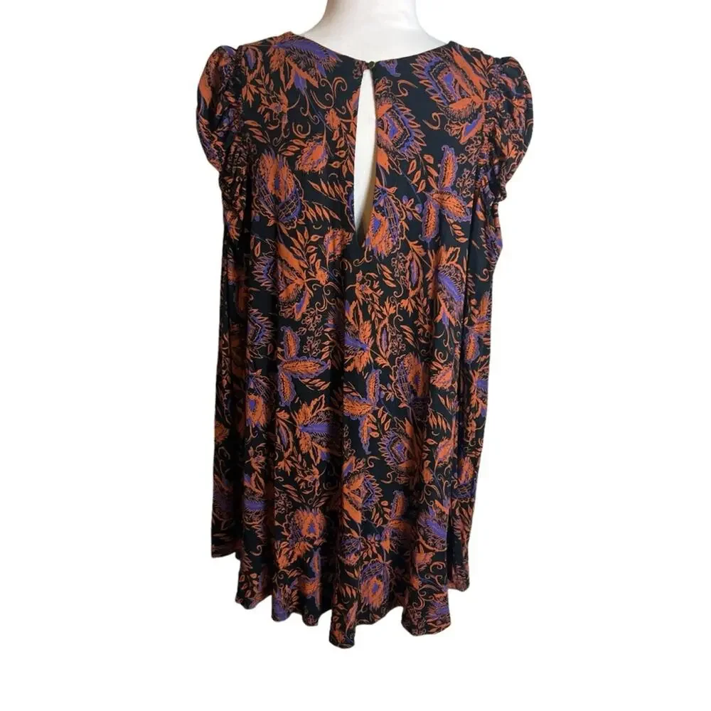 Free People Hello‎ Lover Tunic top floral Sz S